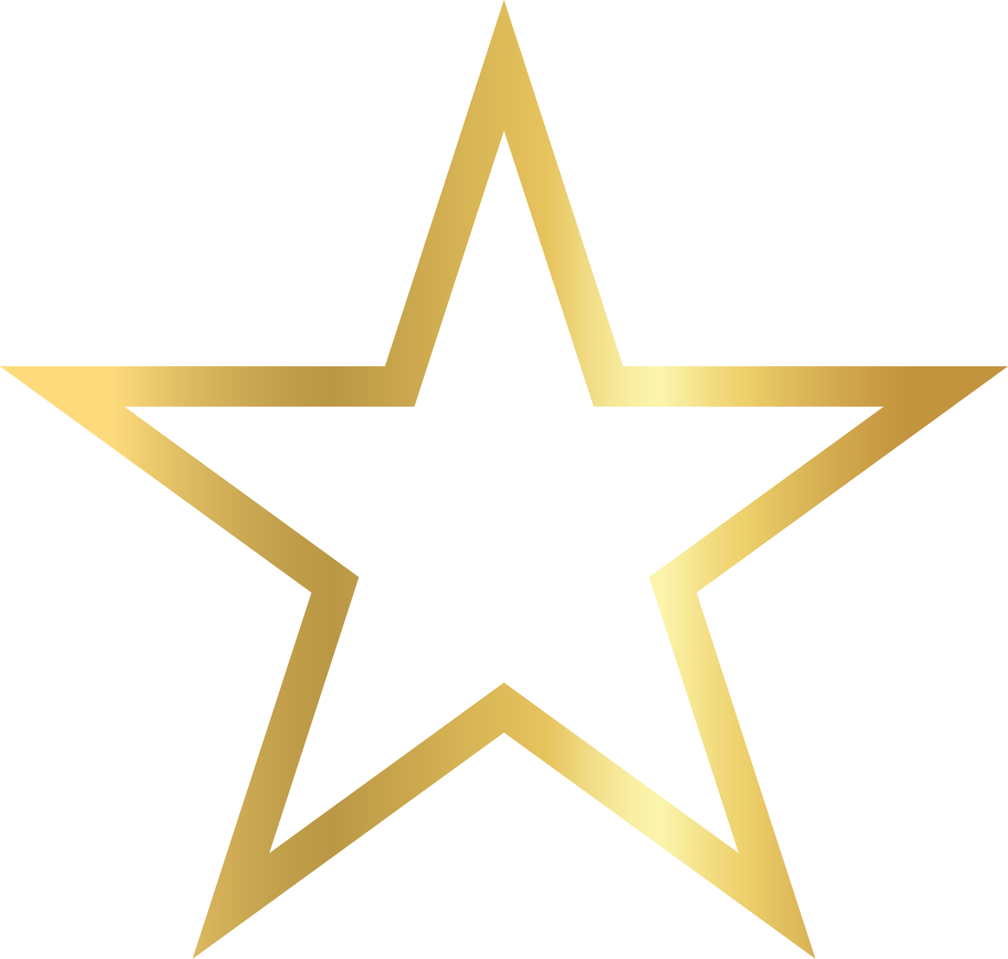 gold star brush marks, golden star, simple gold star